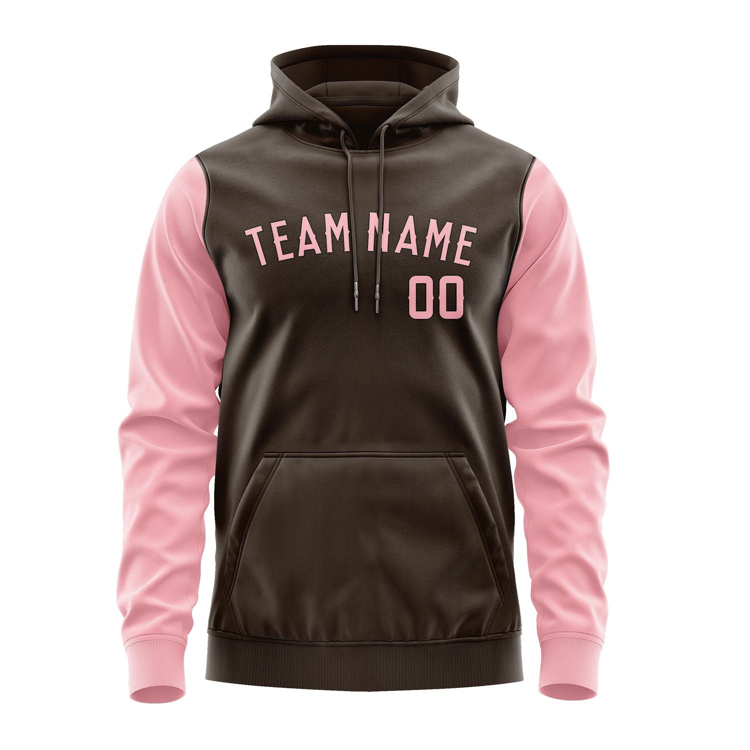 Maßgeschneidertes Braun Rosa Hoodie 0101212101B31721