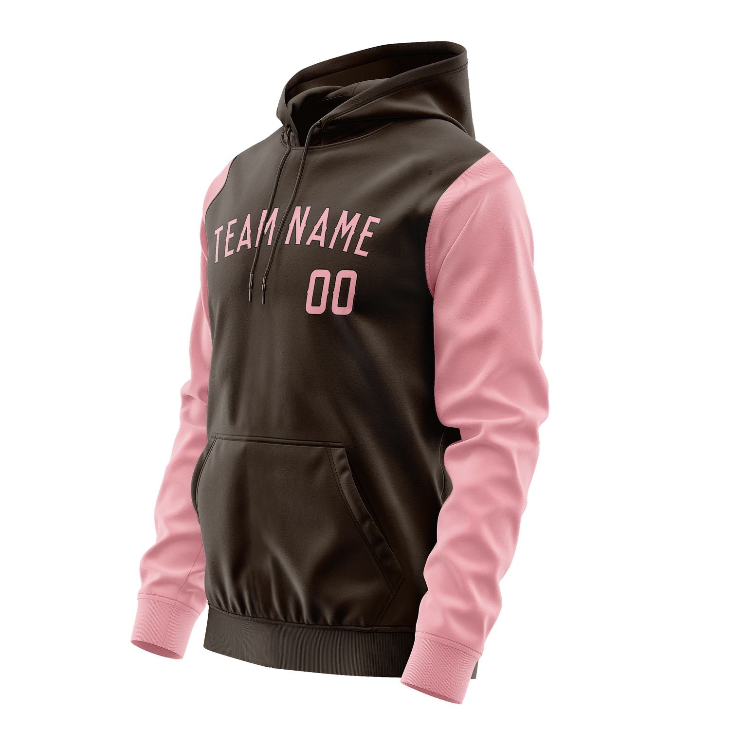 Maßgeschneidertes Braun Rosa Hoodie 0101212101B31721