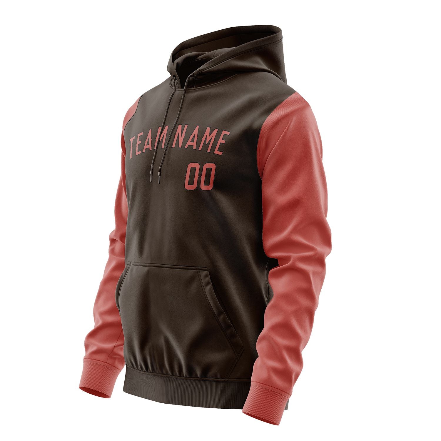 Maßgeschneidertes Braun Kupferrose Hoodie 0101292901B31729