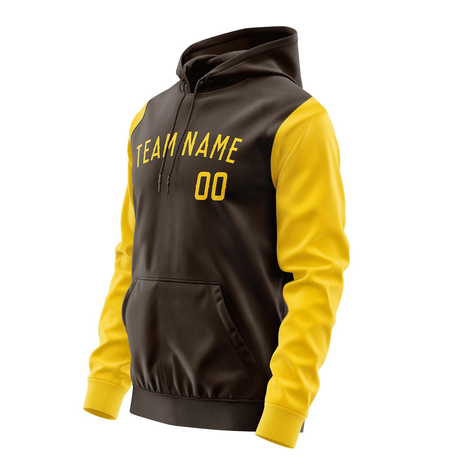 Maßgeschneidertes Braun Gold Hoodie 0101303001B31730