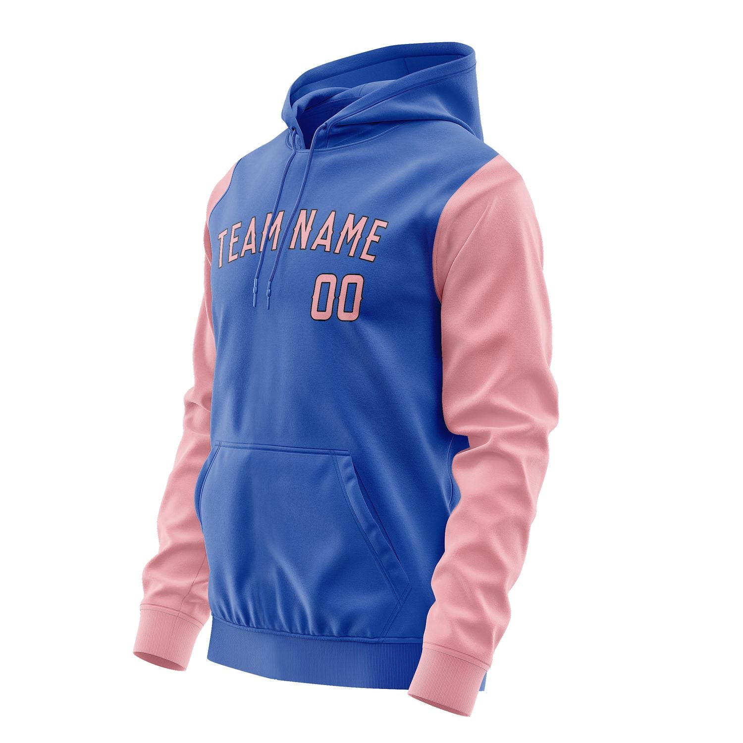 Maßgeschneidertes Himmelblau Rosa Hoodie 0909212109B31721