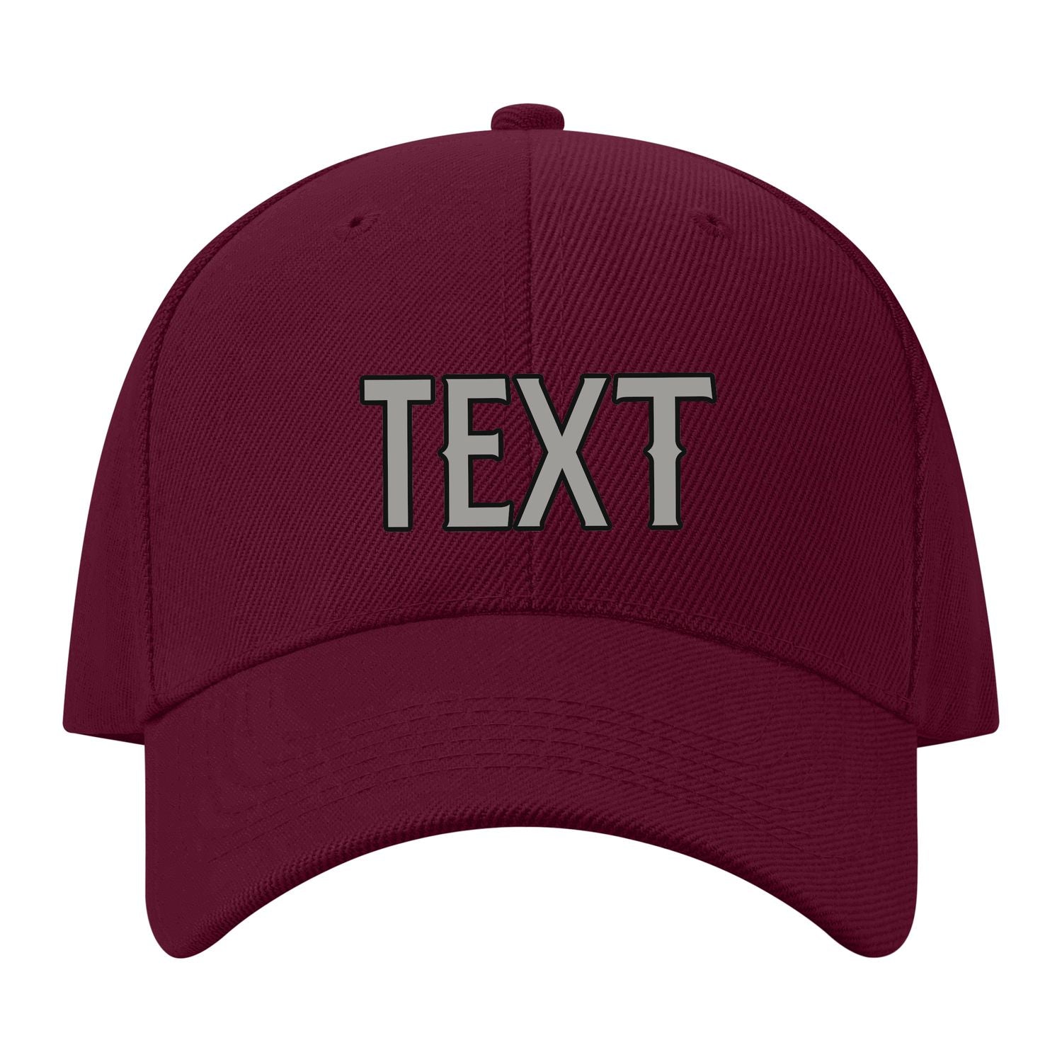 Maßgeschneidertes Karmesinrot Hellgrün Hut 14B21704