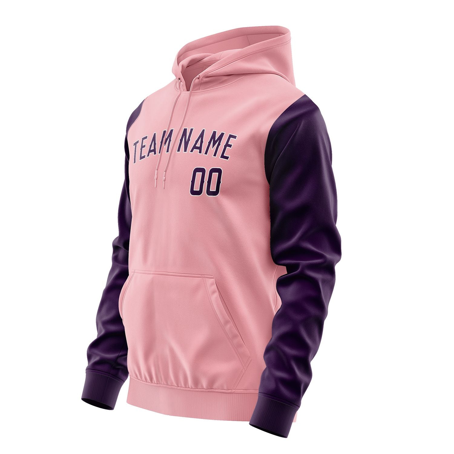 Maßgeschneidertes Rosa Lila Hoodie 2121070721B31807