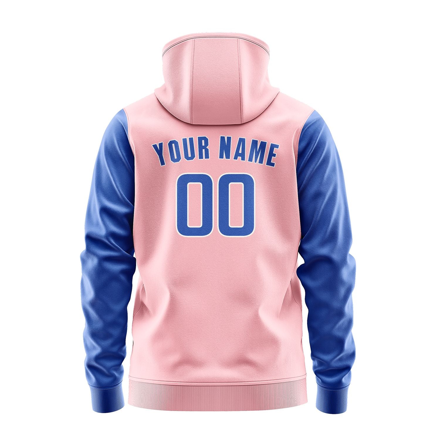 Maßgeschneidertes Rosa Himmelblau Hoodie 2121090921B31809