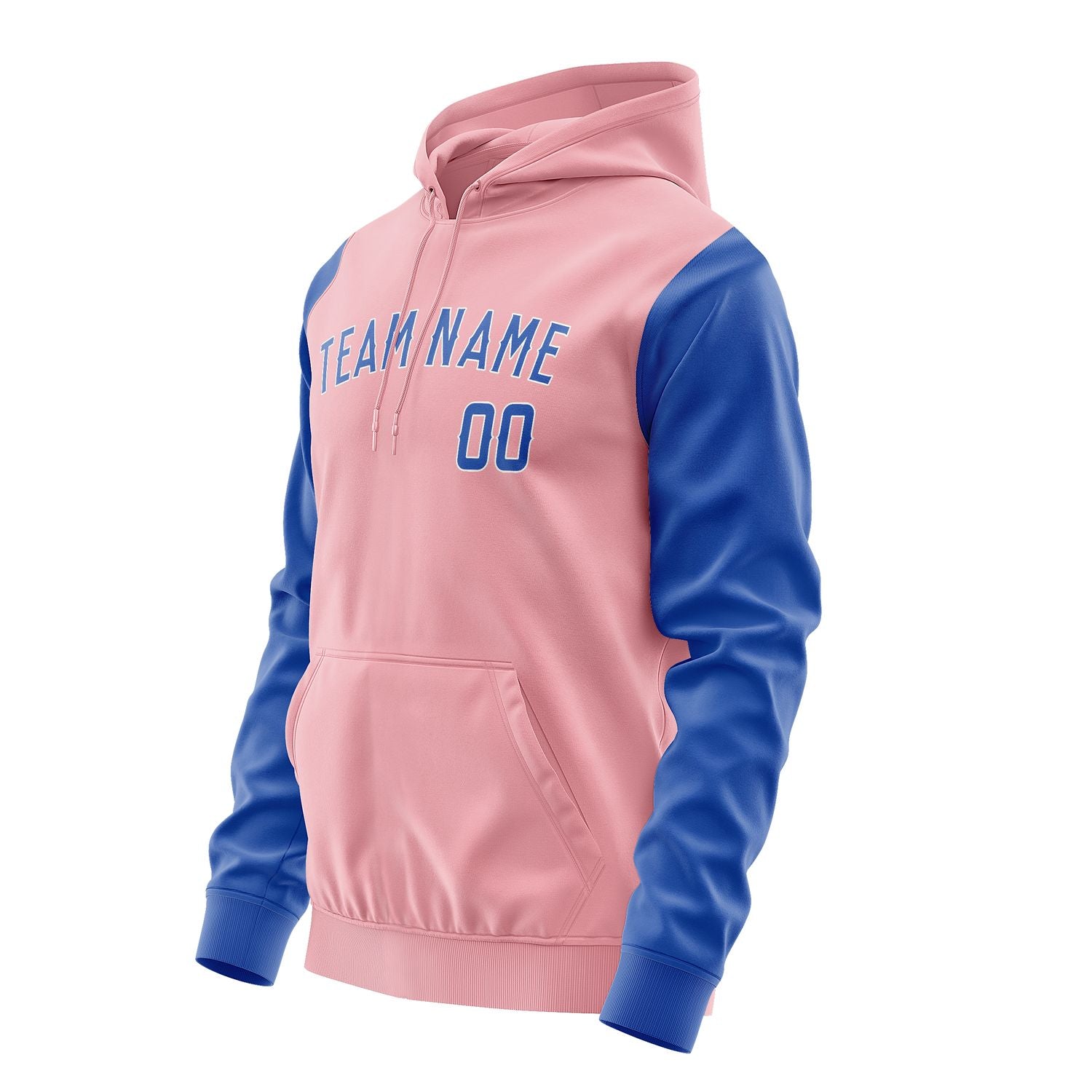 Maßgeschneidertes Rosa Himmelblau Hoodie 2121090921B31809