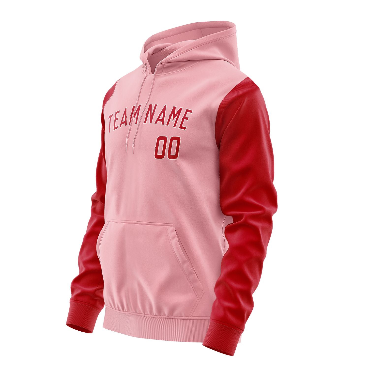 Maßgeschneidertes Rosa Rot Hoodie 2121141421B31814