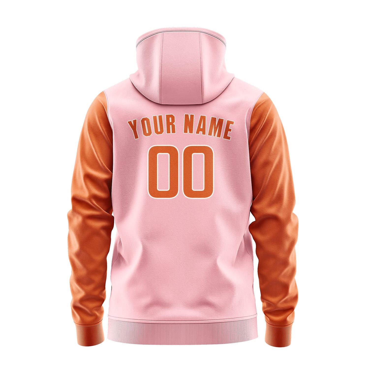 Maßgeschneidertes Rosa Orange Hoodie 2121282821B31828