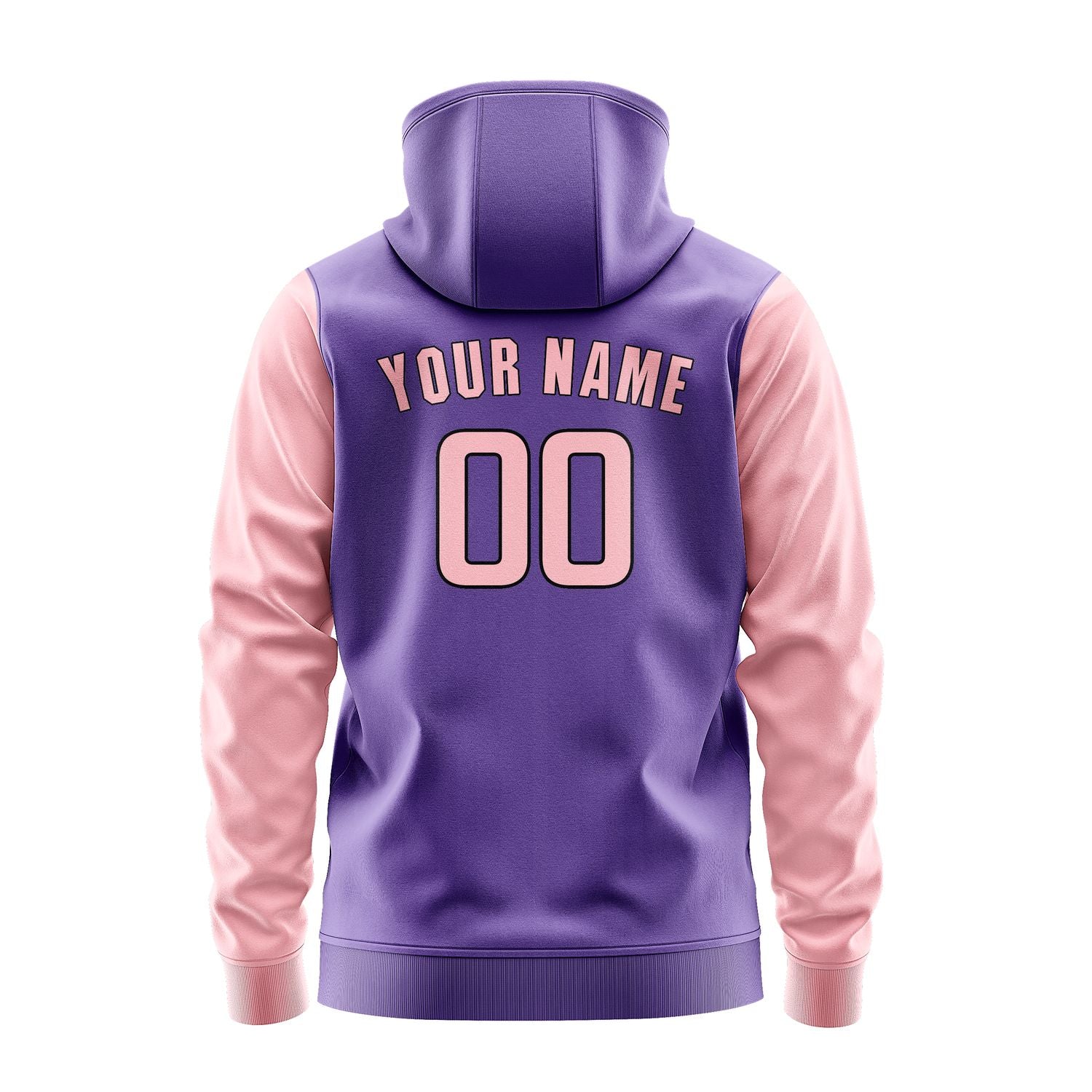 Maßgeschneidertes Lavendel Rosa Hoodie 2323212123B31721
