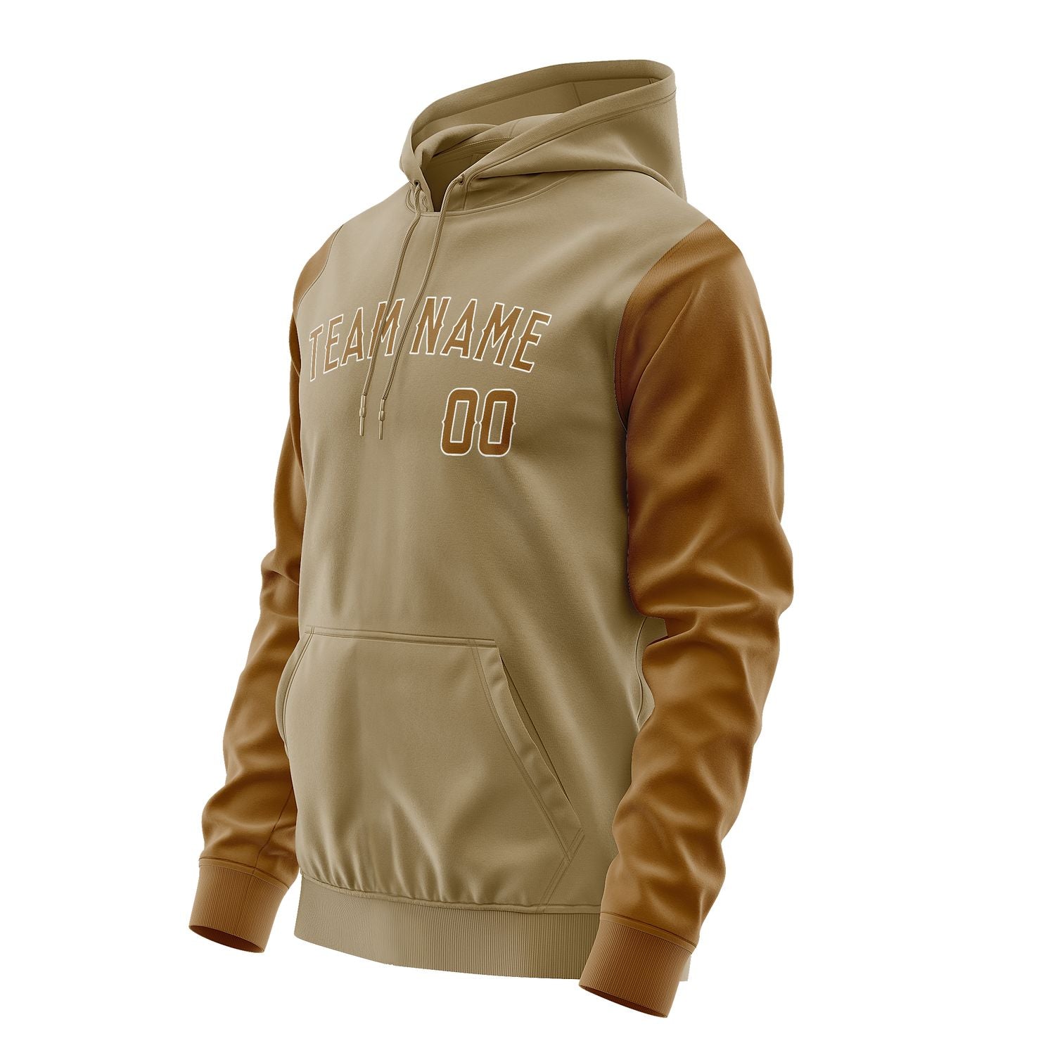 Maßgeschneidertes Hellkhaki Khaki Hoodie 2525222225B31822