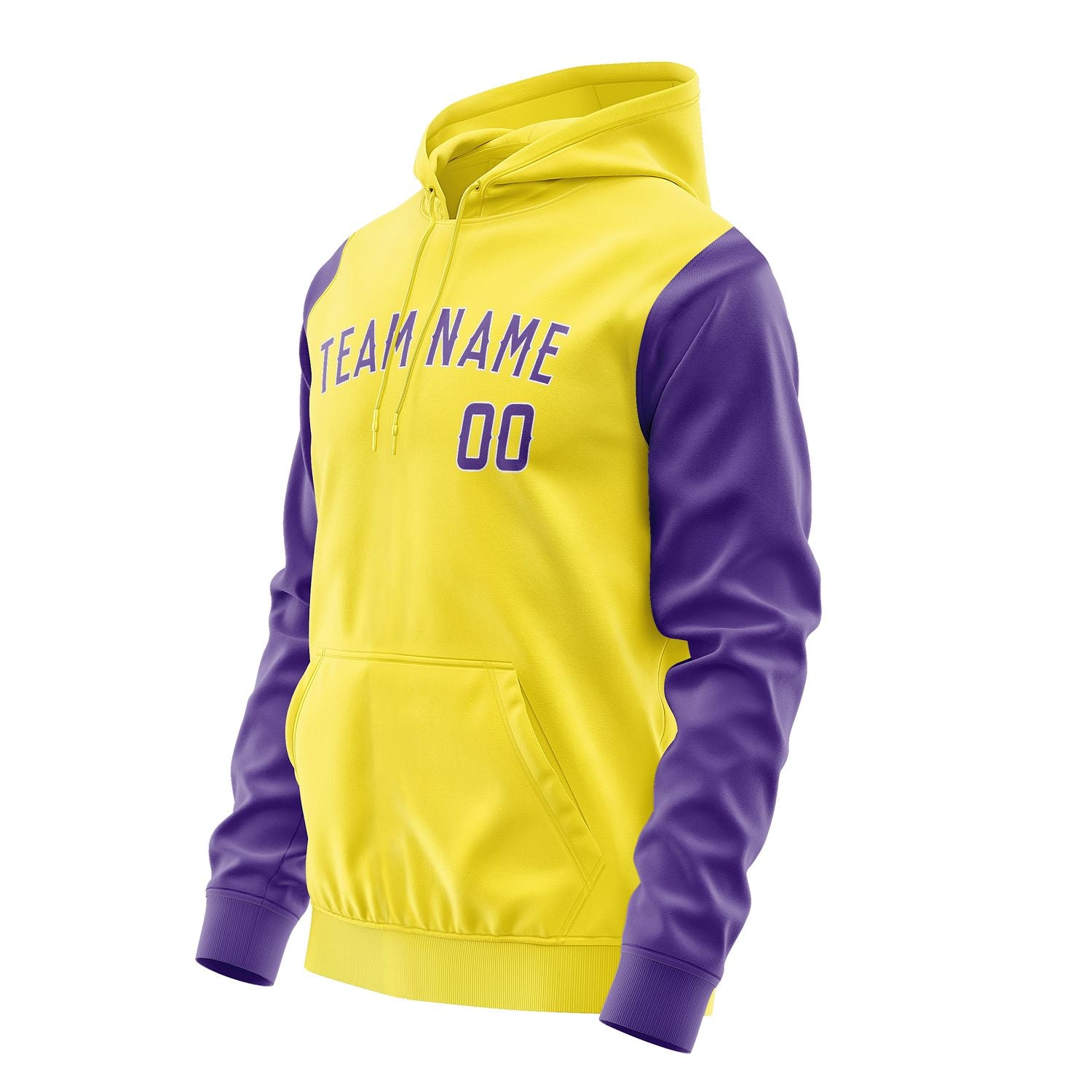 Maßgeschneidertes Blassgelb Lavendel Hoodie 2626232326B31823
