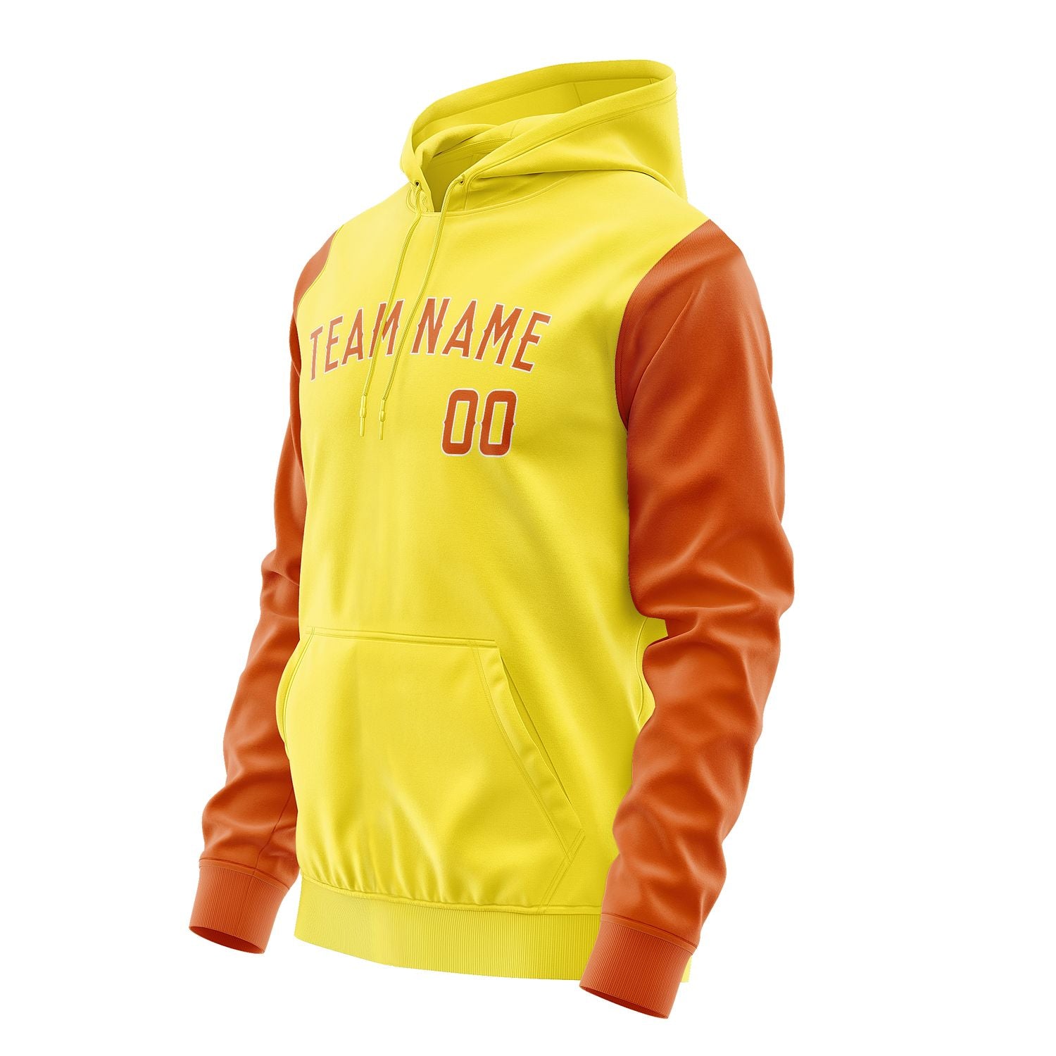 Maßgeschneidertes Blassgelb Orange Hoodie 2626282826B31828