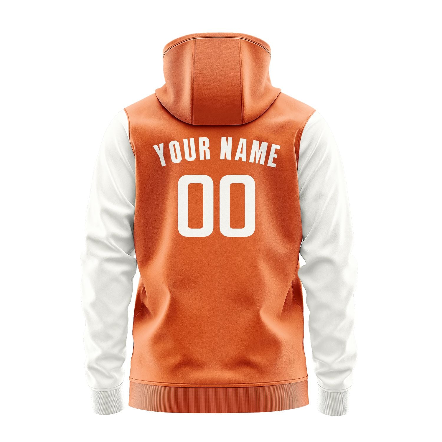 Maßgeschneidertes Orange Weiß Hoodie 2828181828B31818