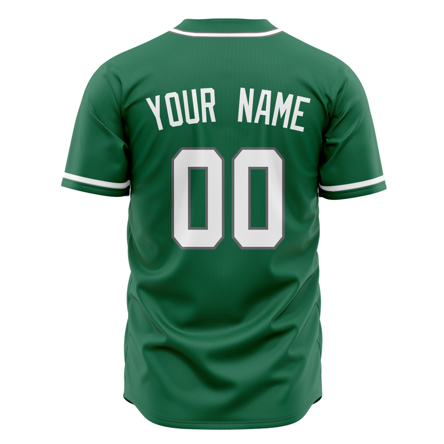 Custom Professional Kelly Green White Baseball Jersey