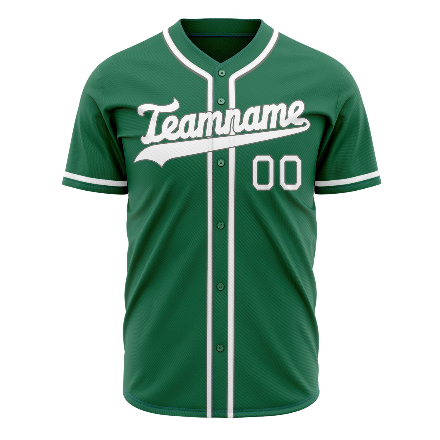 Custom Professional Kelly Green White Baseball Jersey