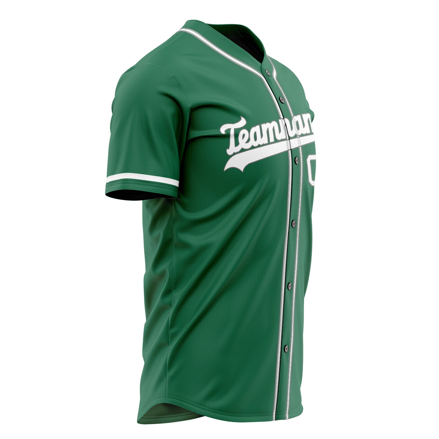 Custom Professional Kelly Green White Baseball Jersey