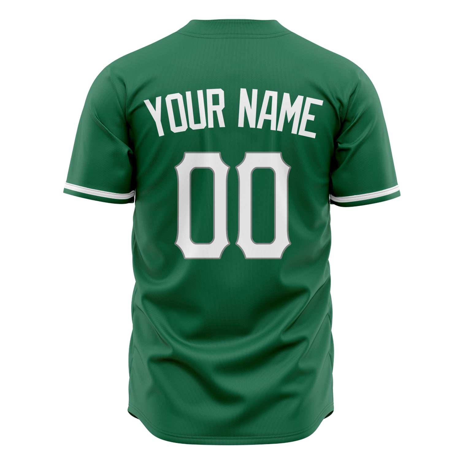 Custom Professional Kelly Green White Baseball Jersey