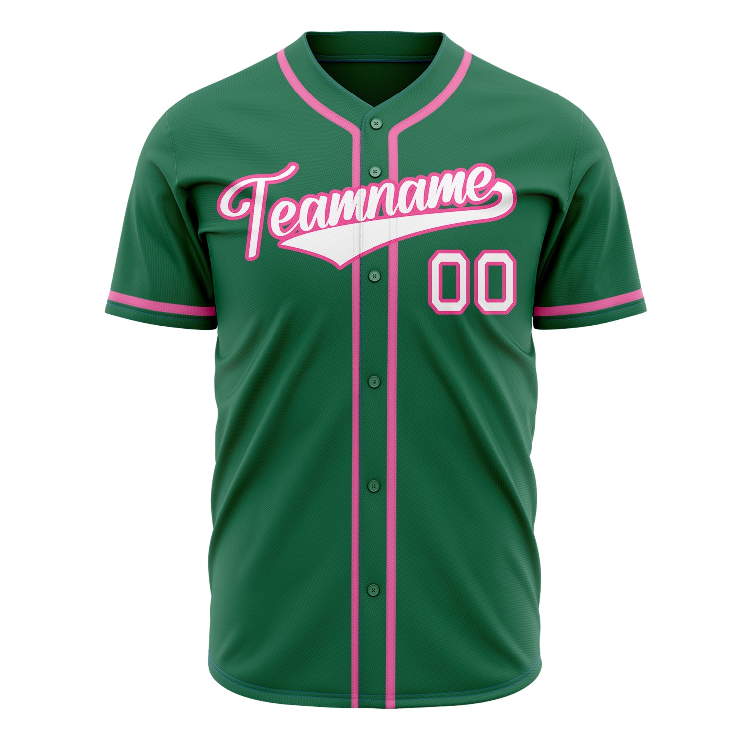 Custom Professional Kelly Green White Baseball Jersey