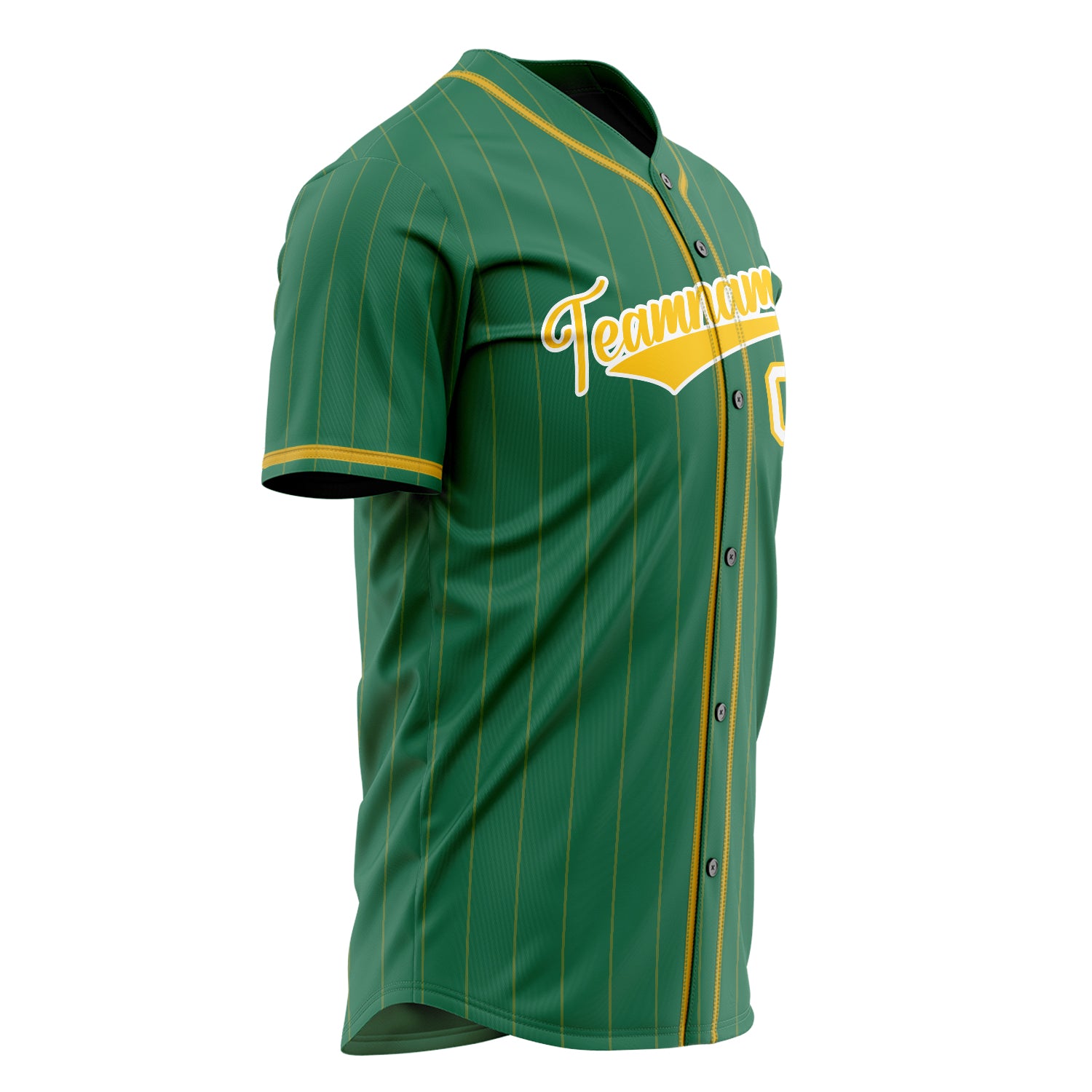 Custom Professional Kelly Green Gold Baseball Jersey