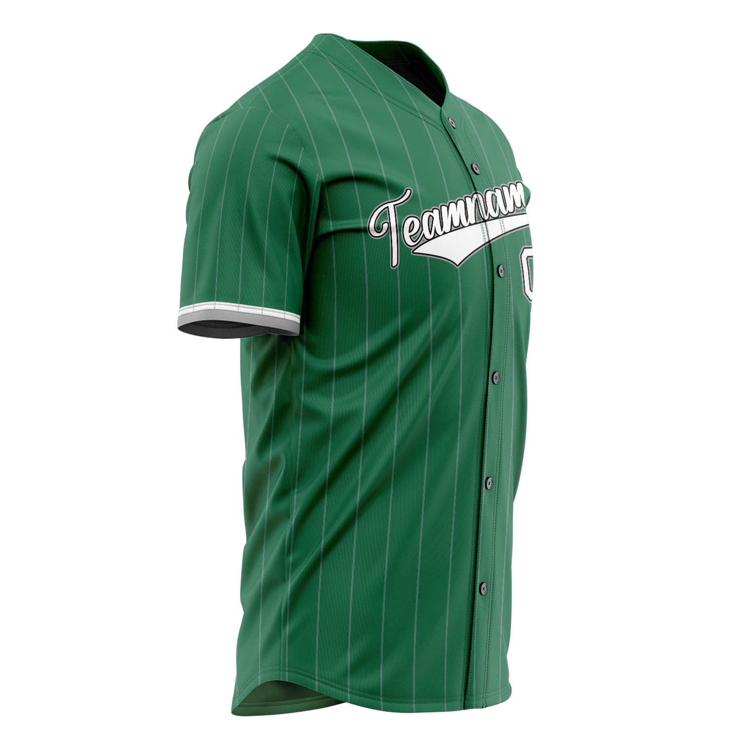 Benutzerdefiniertes Professionelles Kelly Grün Weiß Baseballtrikot