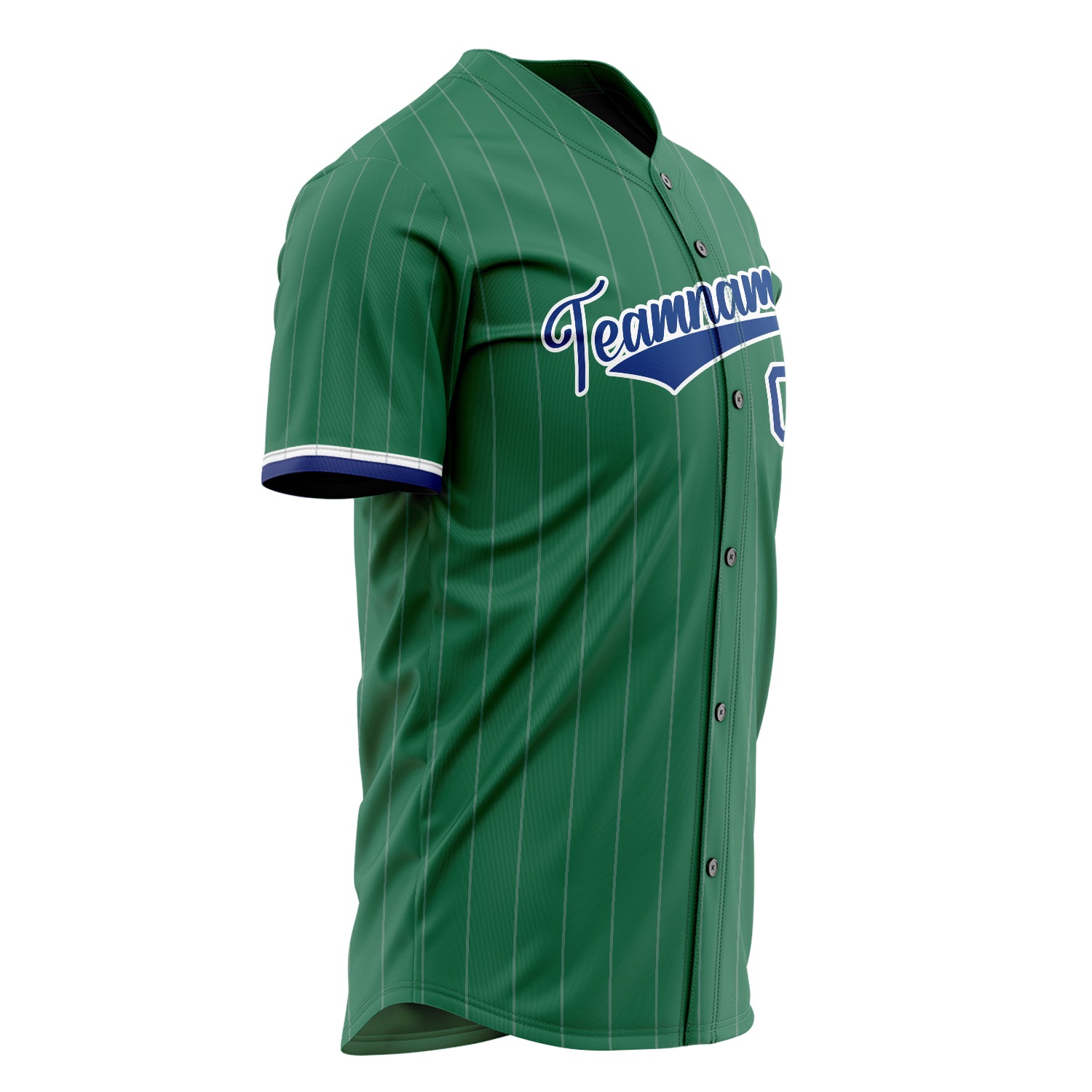 Benutzerdefiniertes Professionelles Kelly Grün Königsblau Baseballtrikot