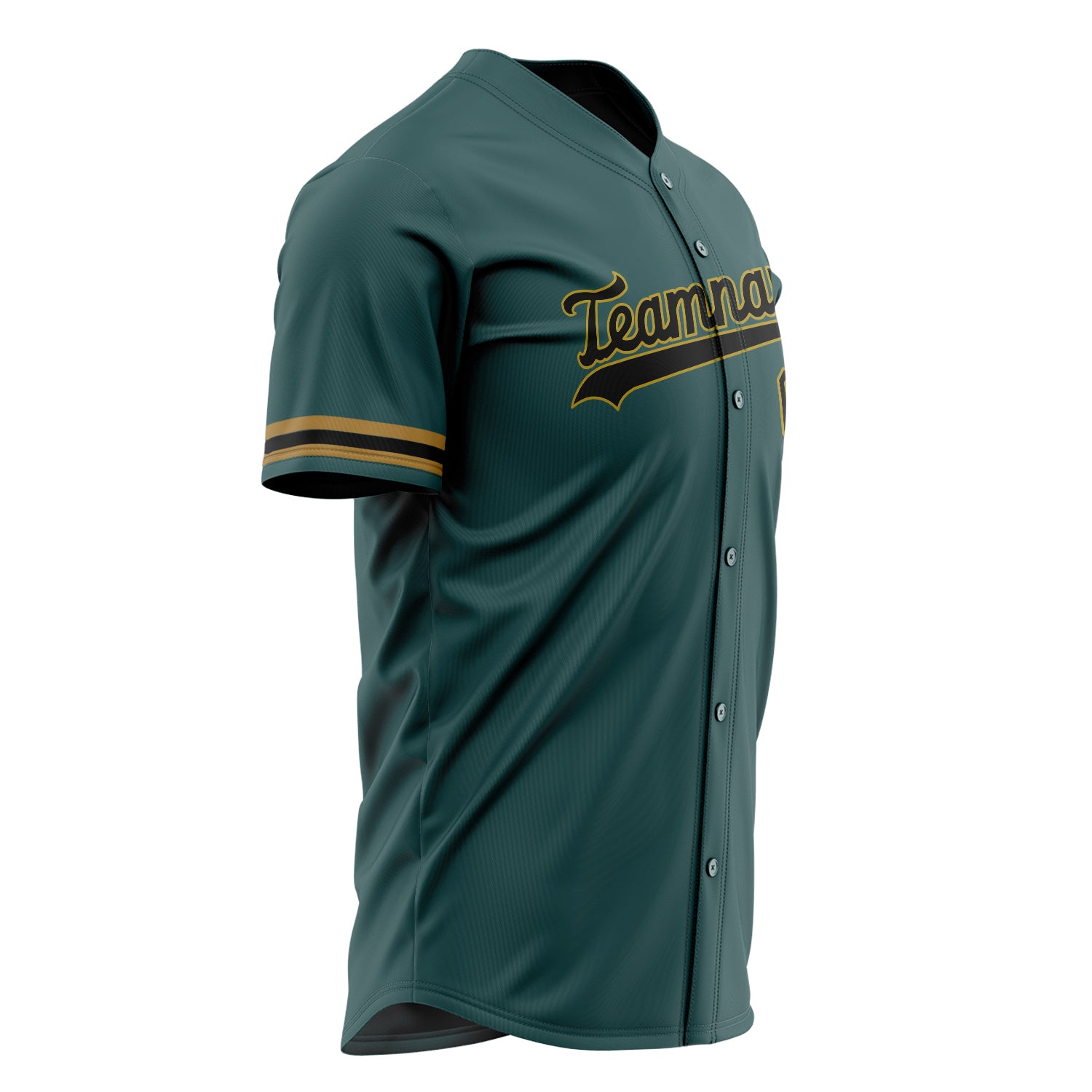 Custom Professional Midnight Green Black Baseball Jersey