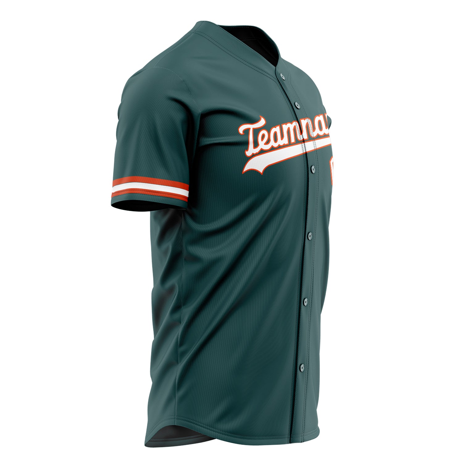 Custom Professional Midnight Green White Baseball Jersey