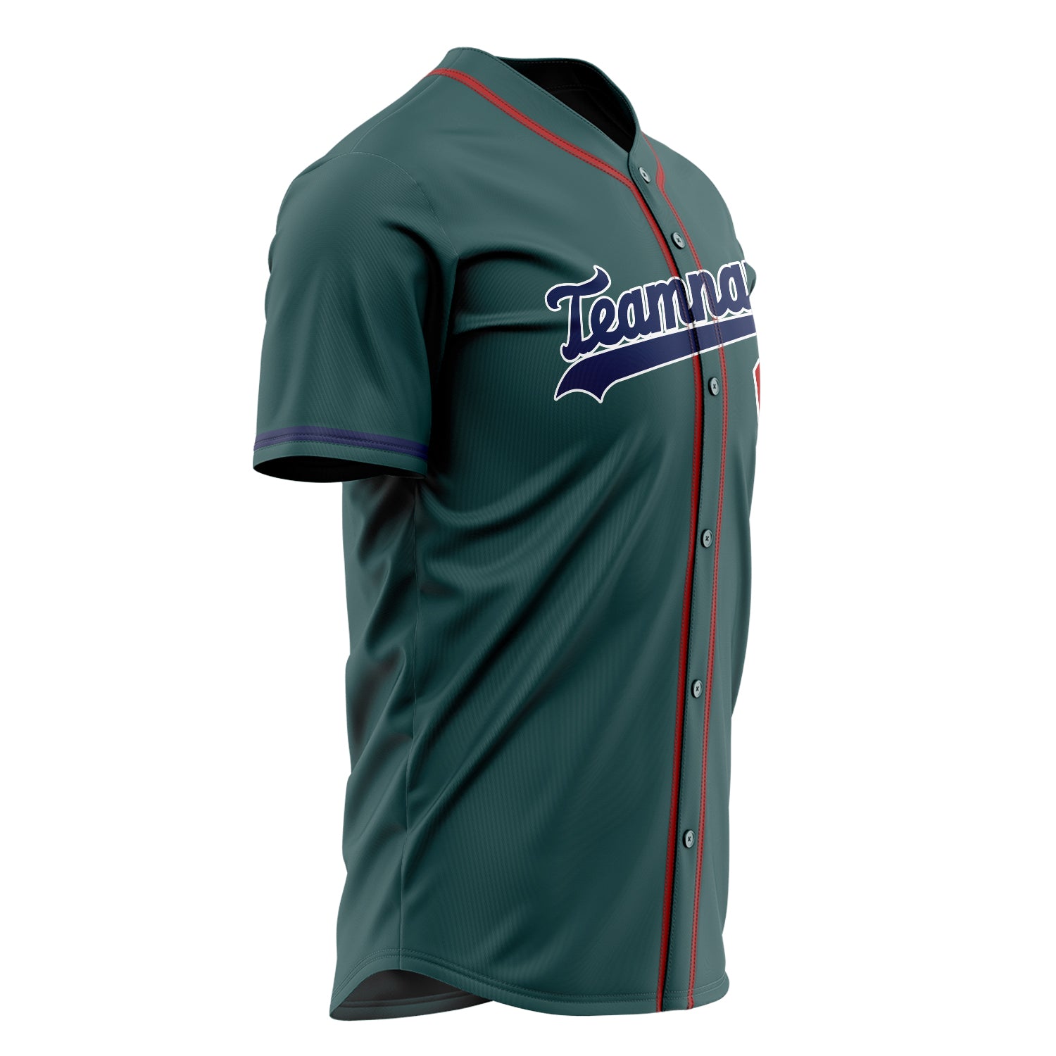 Custom Professional Midnight Green Navy Blue Baseball Jersey