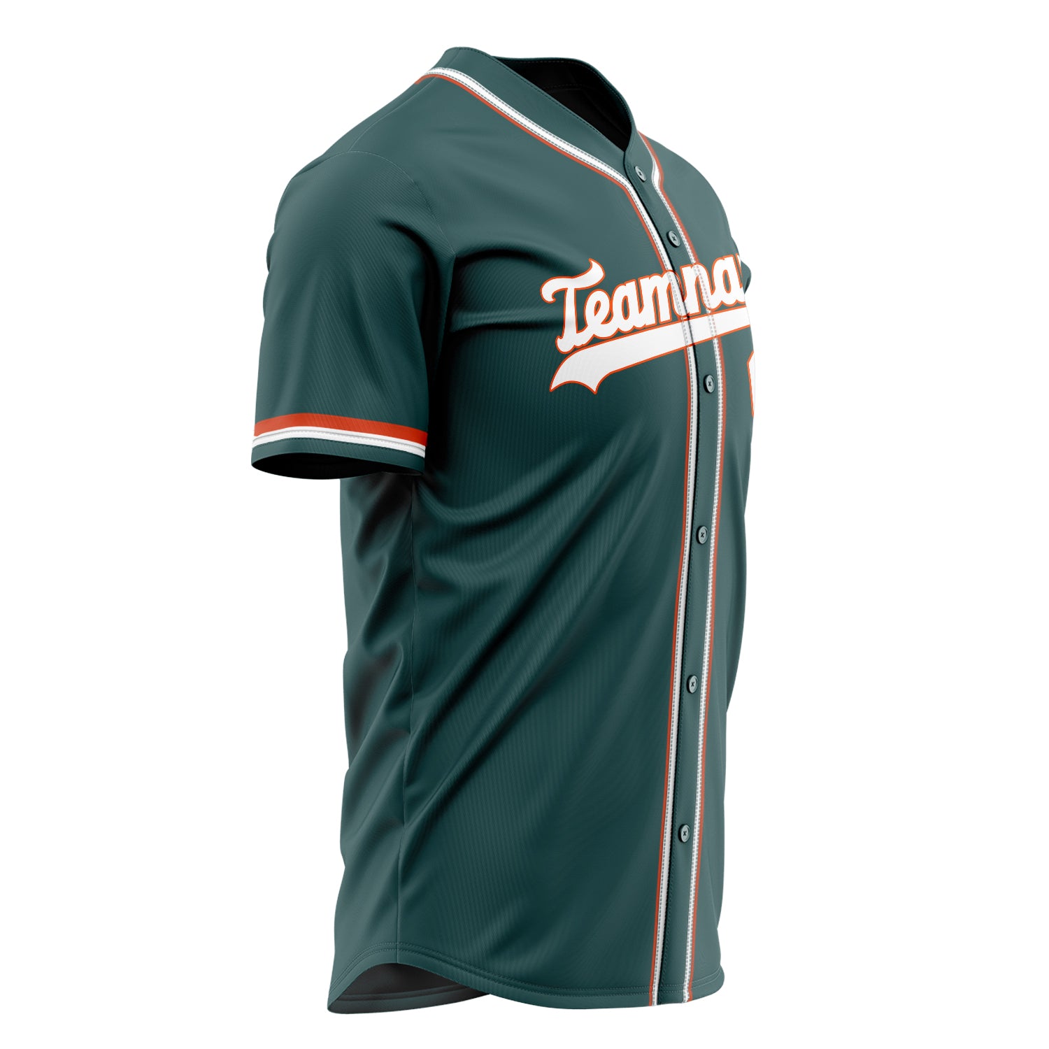Custom Professional Midnight Green White Baseball Jersey