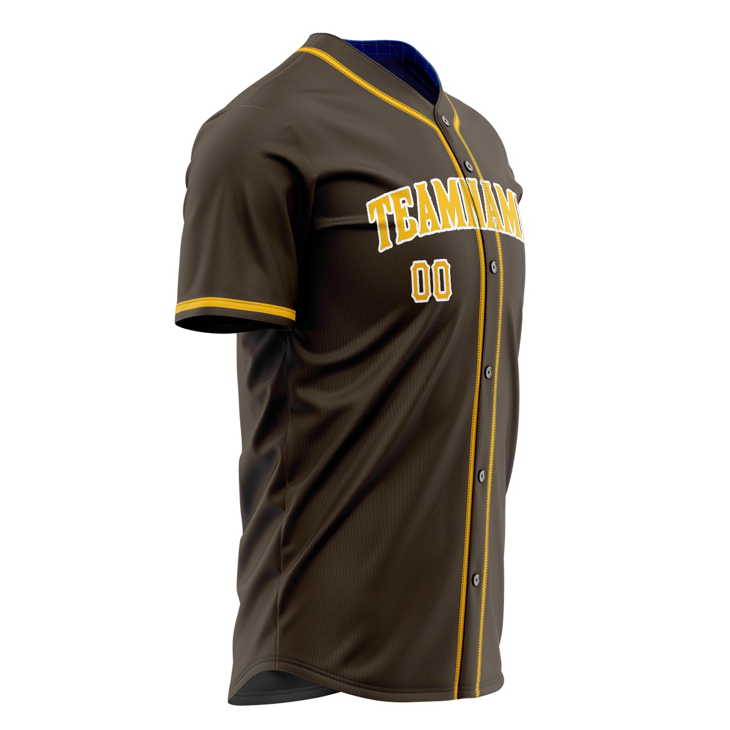 Custom Professional Brown Cream Baseball Jersey