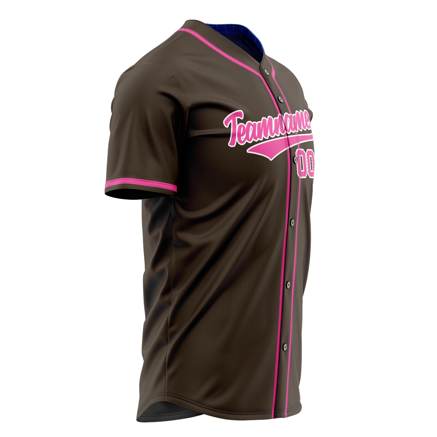 Custom Professional Brown Pink Baseball Jersey