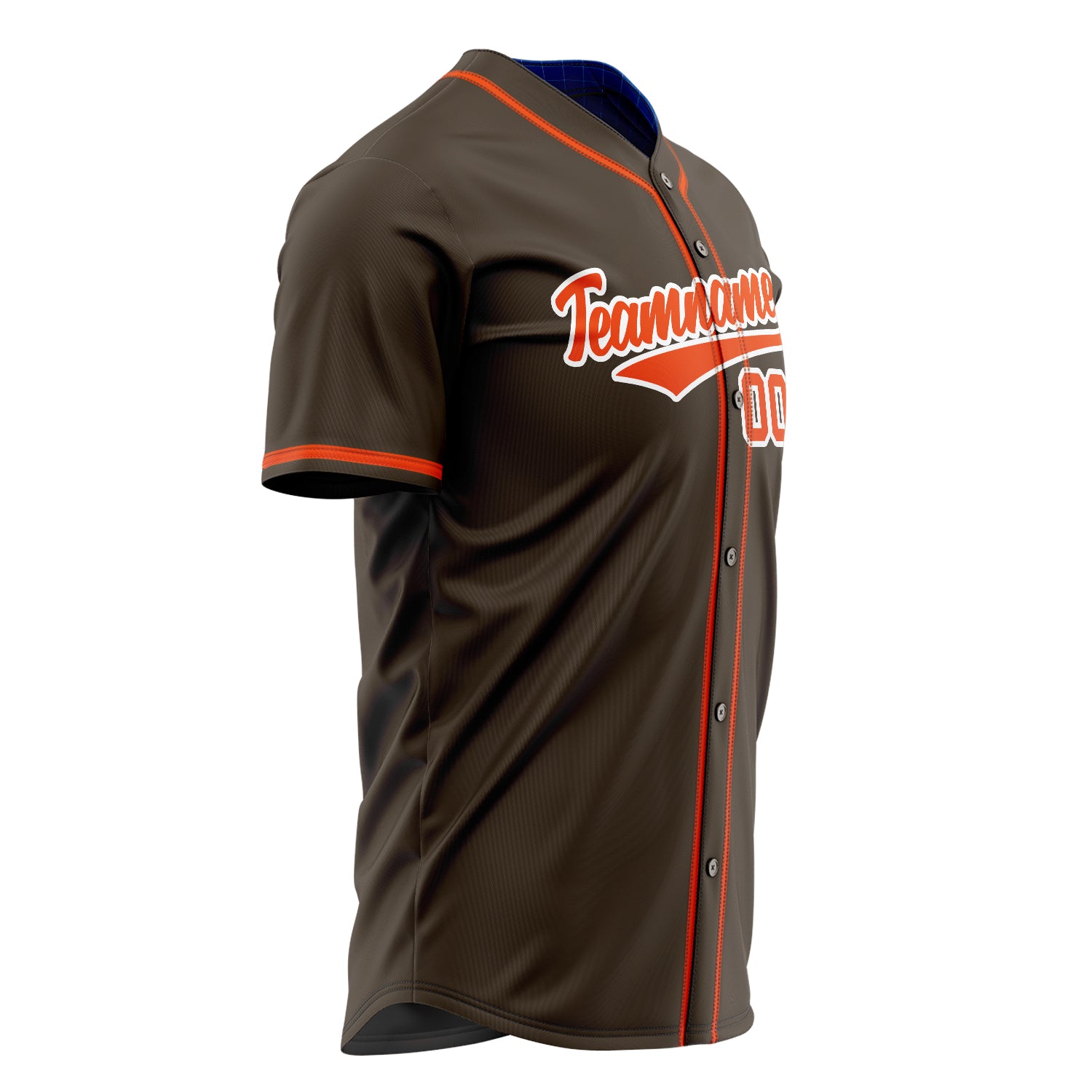 Custom Professional Brown Orange Baseball Jersey