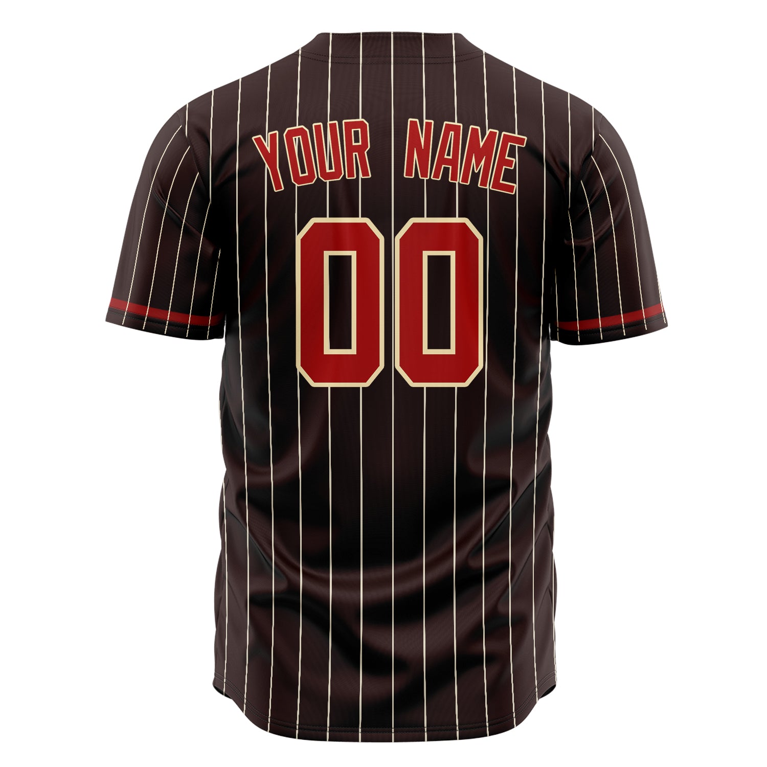 Custom Professional Brown Red Baseball Jersey