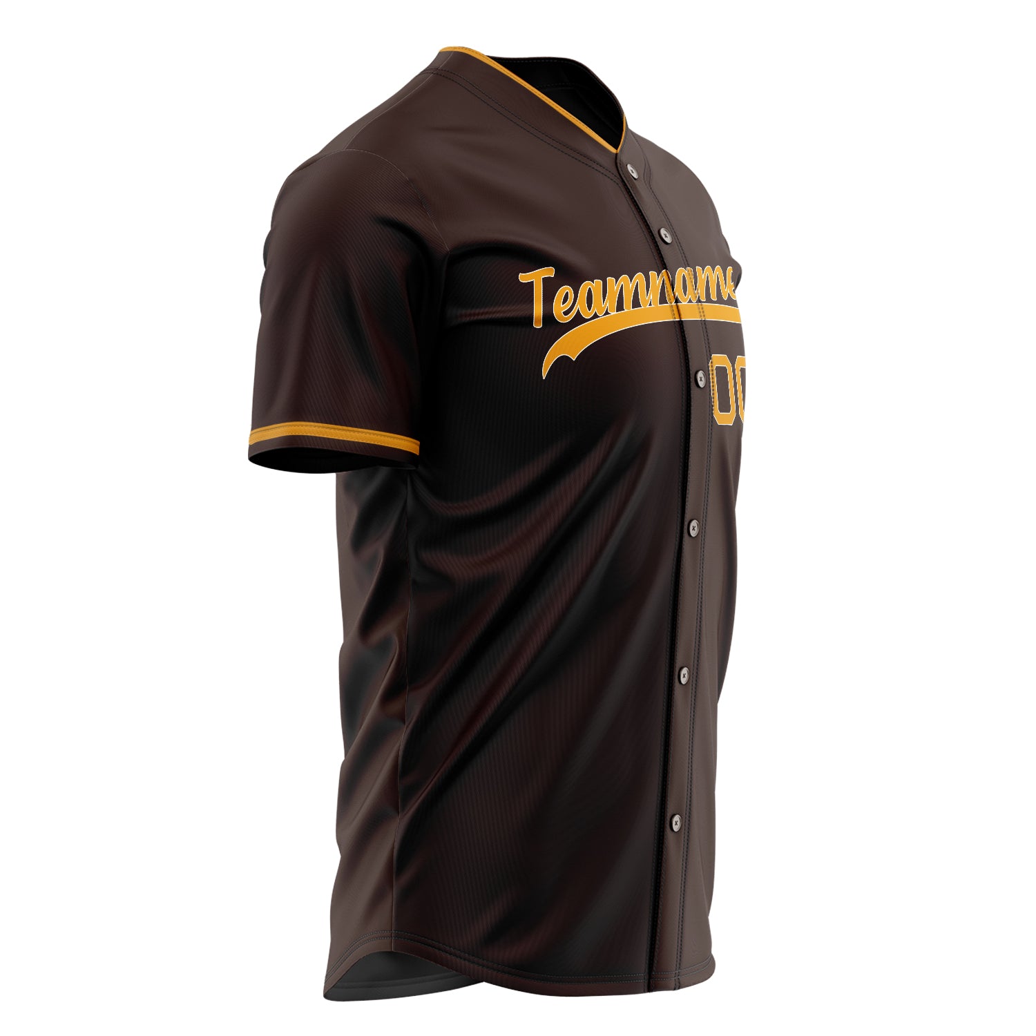 Custom Professional Brown Orange Baseball Jersey