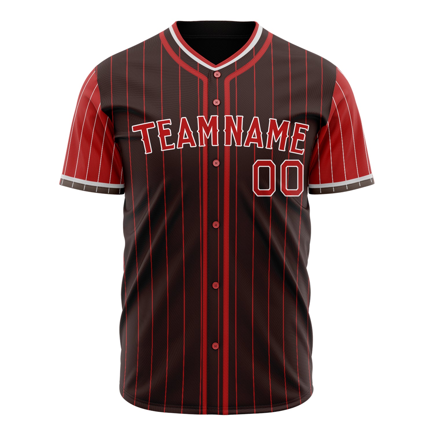 Custom Professional Brown Red Baseball Jersey