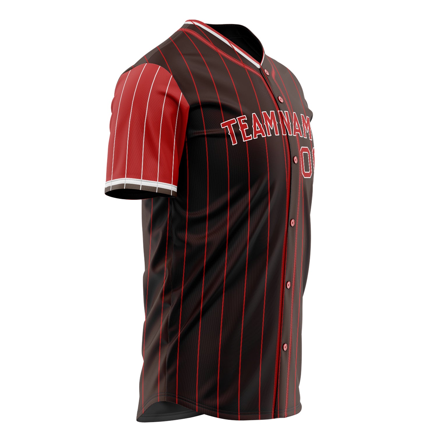 Custom Professional Brown Red Baseball Jersey