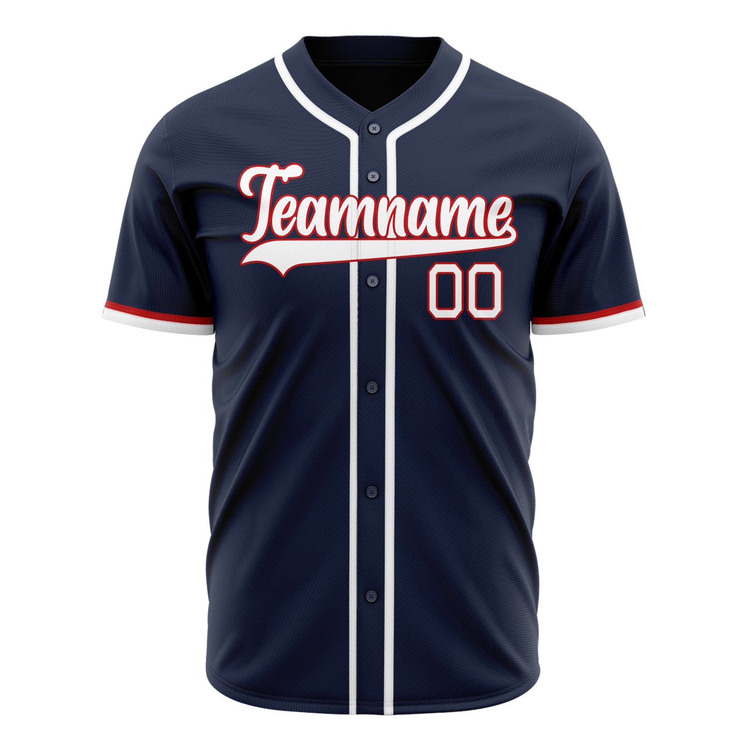 Custom Professional Navy Blue White Baseball Jersey