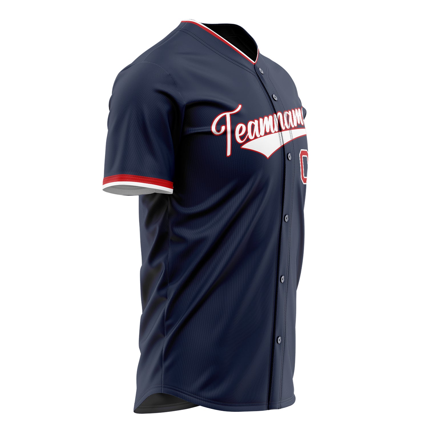 Benutzerdefiniertes Professionelles Marineblau Weiß Baseballtrikot