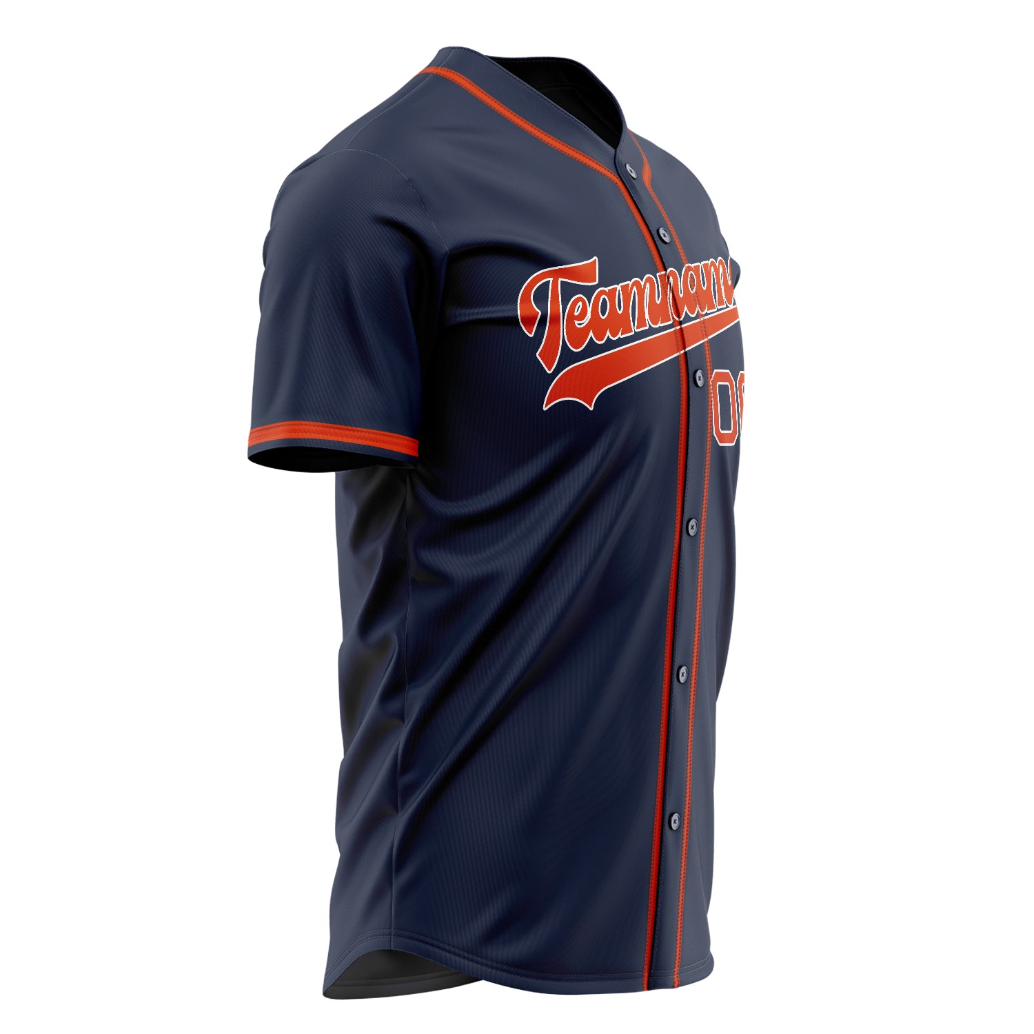 Benutzerdefiniertes Professionelles Marineblau Rot Baseballtrikot