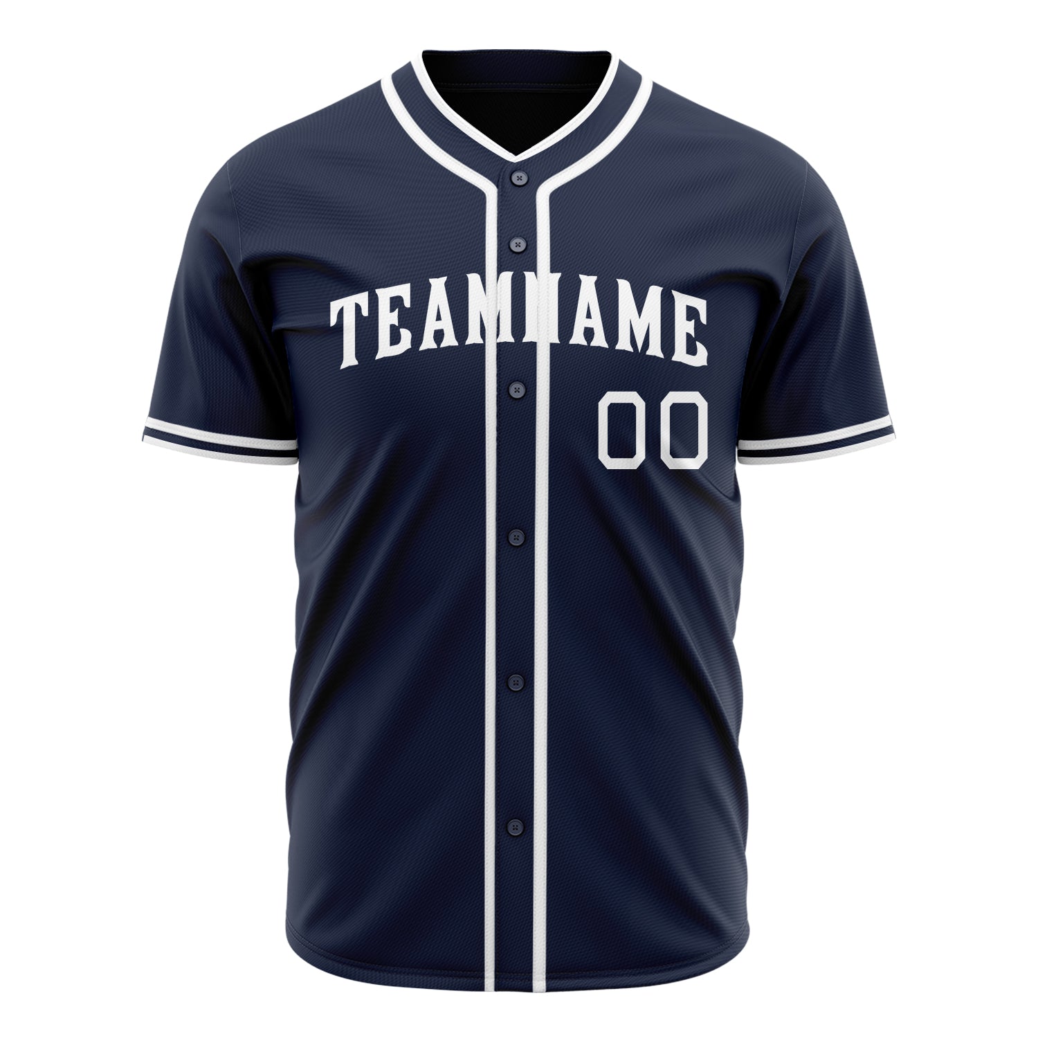 Custom Professional Navy Blue White Baseball Jersey