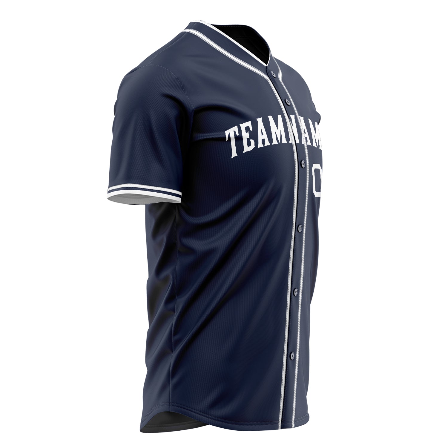 Benutzerdefiniertes Professionelles Marineblau Weiß Baseballtrikot