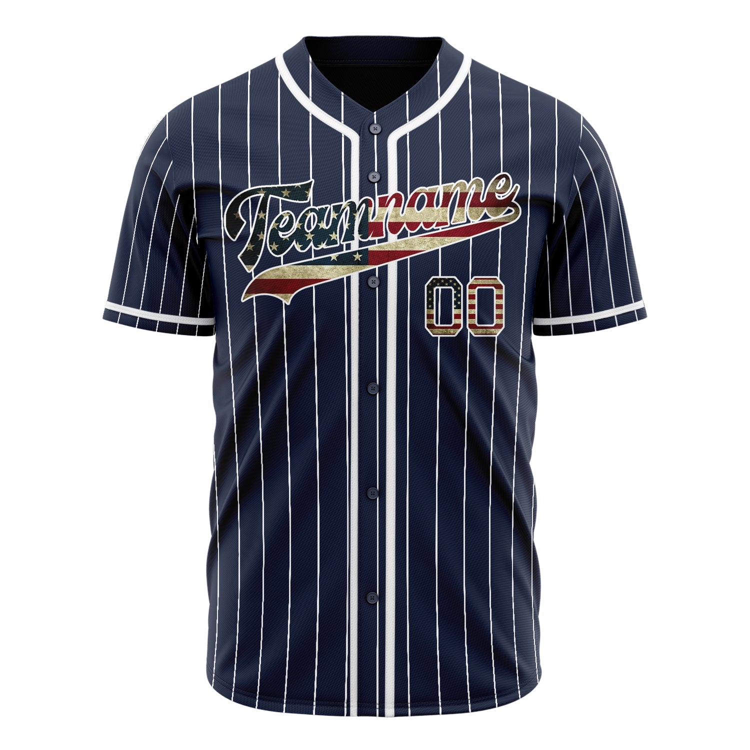 Custom Professional Navy Blue White Baseball Jersey