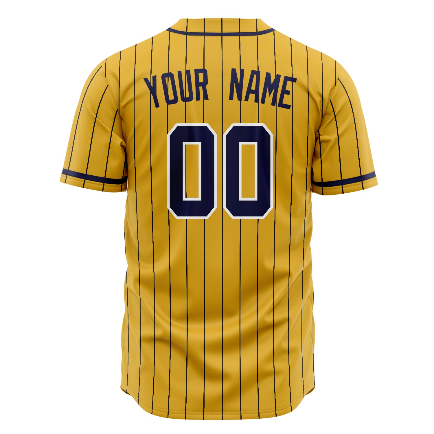 Custom Professional Yellow Black Baseball Jersey