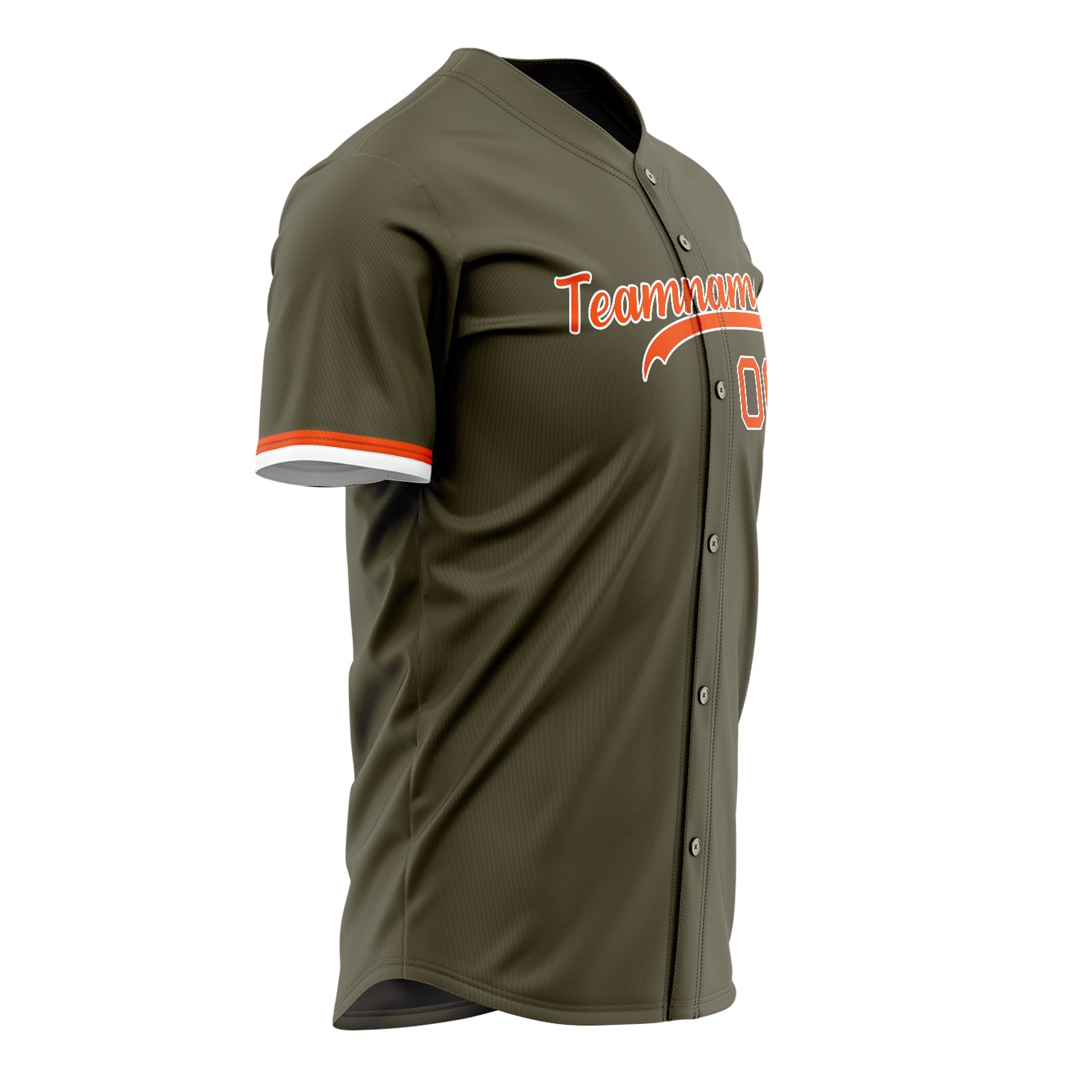 Custom Professional Olive Orange Baseball Jersey