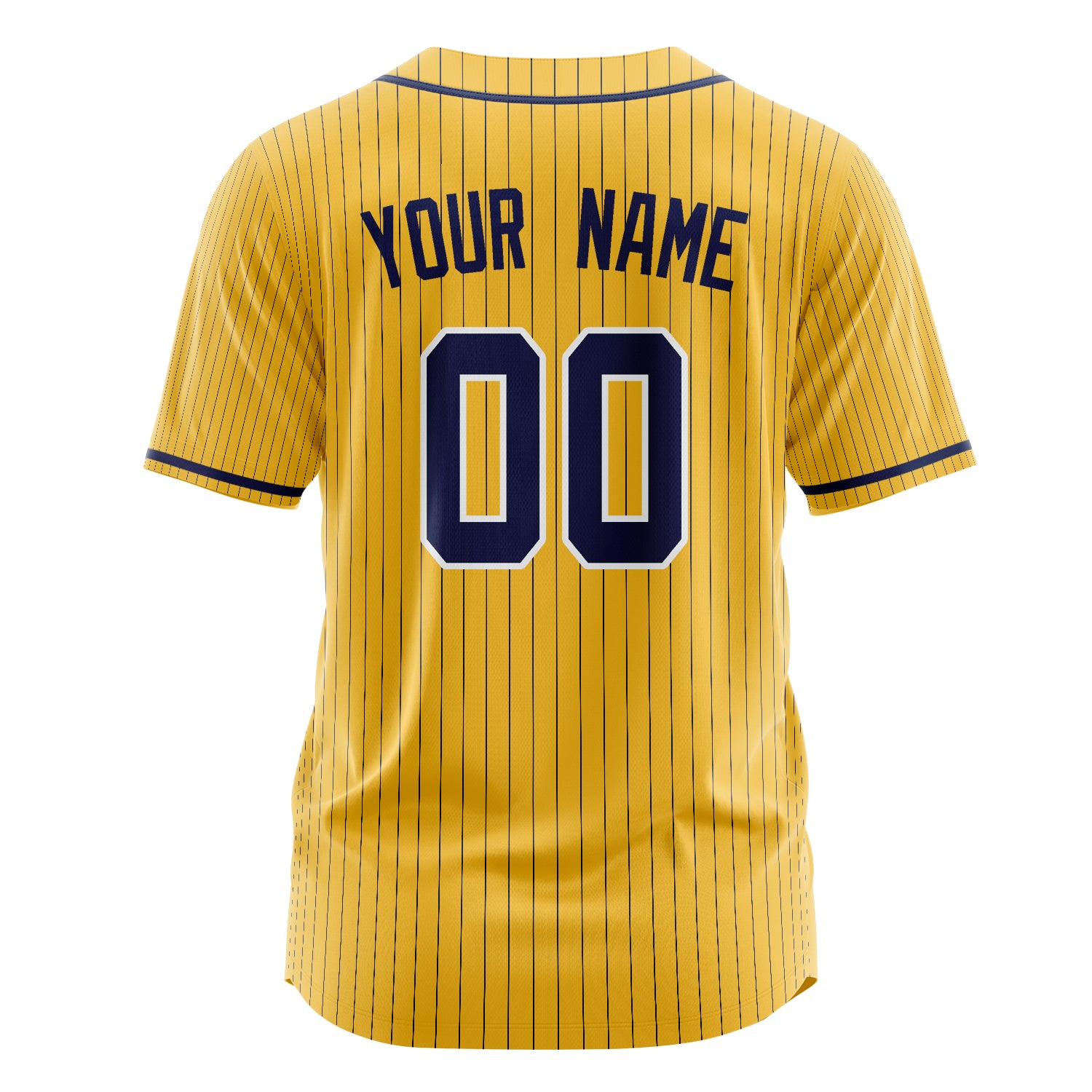 Benutzerdefiniertes Professionelles Gelb Schwarz Baseballtrikot