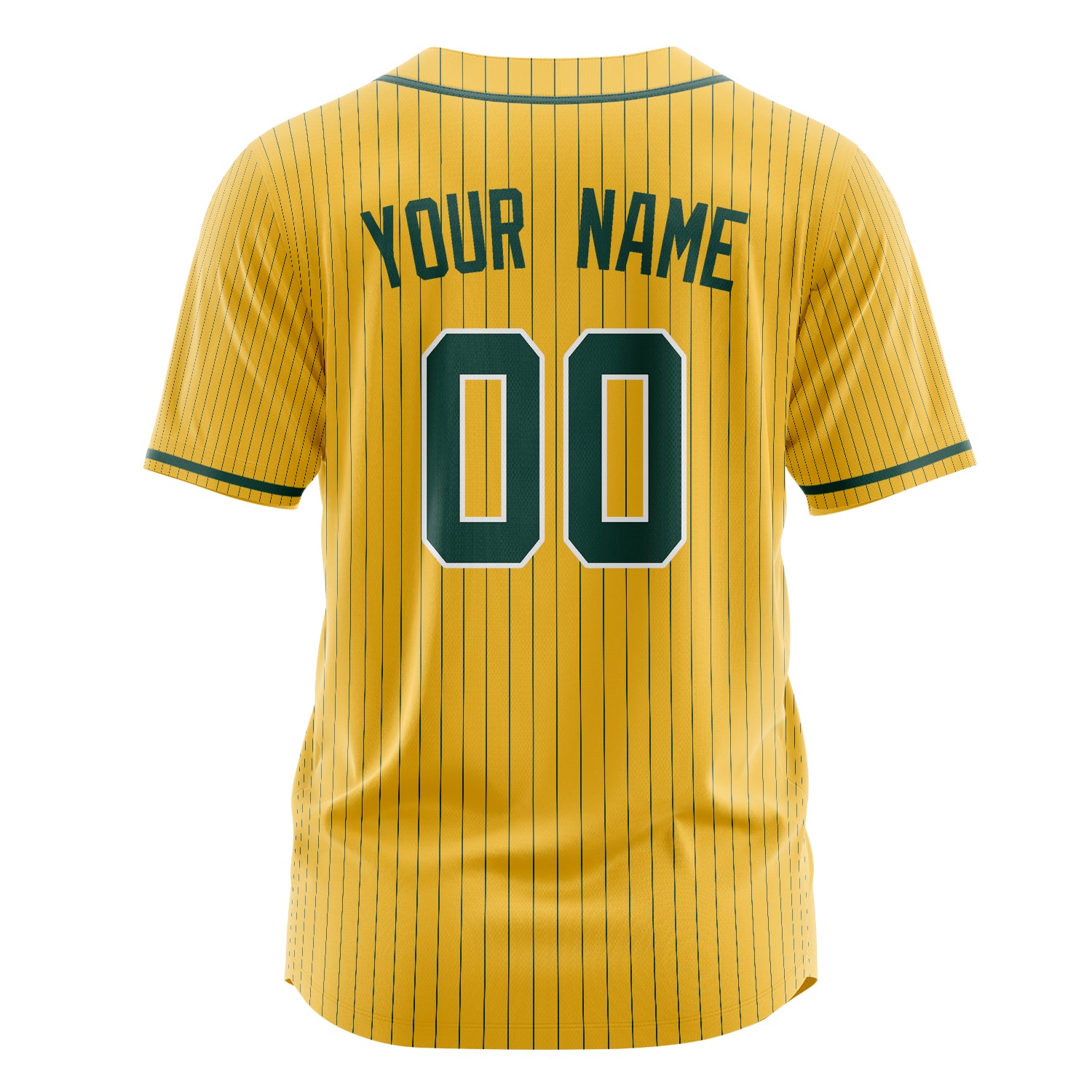 Benutzerdefiniertes Professionelles Gelb Grün Baseballtrikot