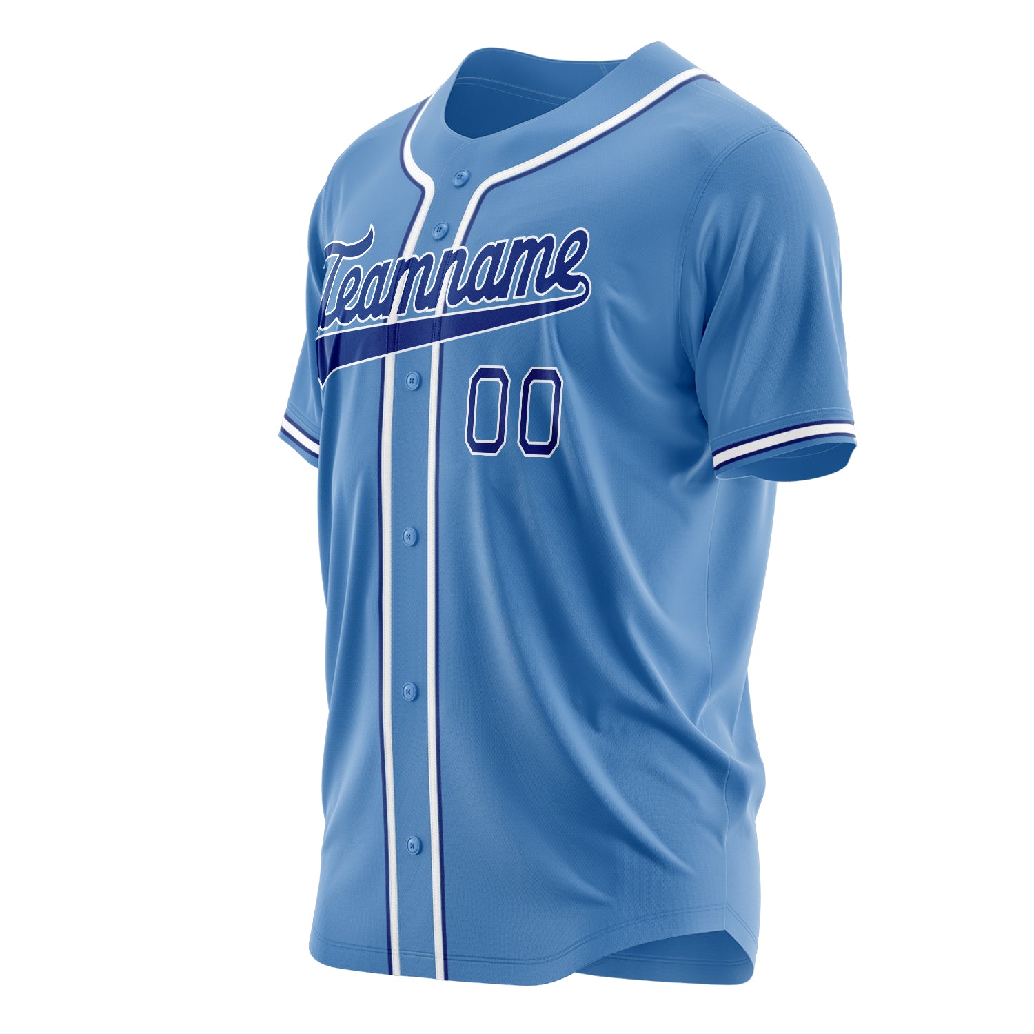 Benutzerdefiniertes Professionelles Elektrisch Blau Marineblau Baseballtrikot