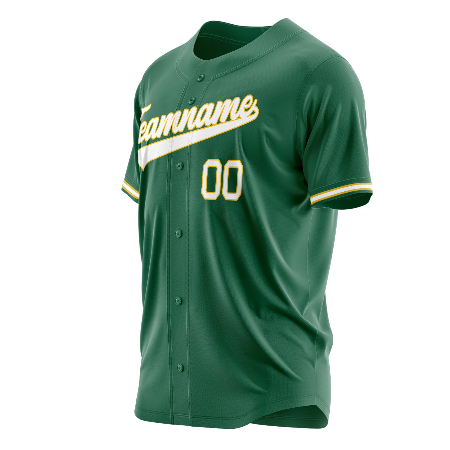 Custom Professional Kelly Green White Baseball Jersey