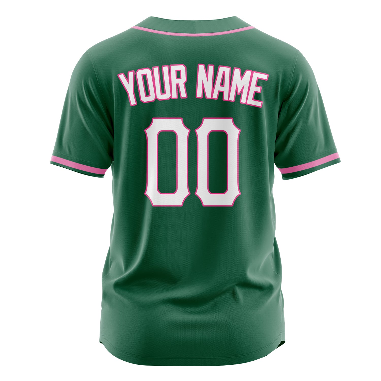 Custom Professional Kelly Green White Baseball Jersey