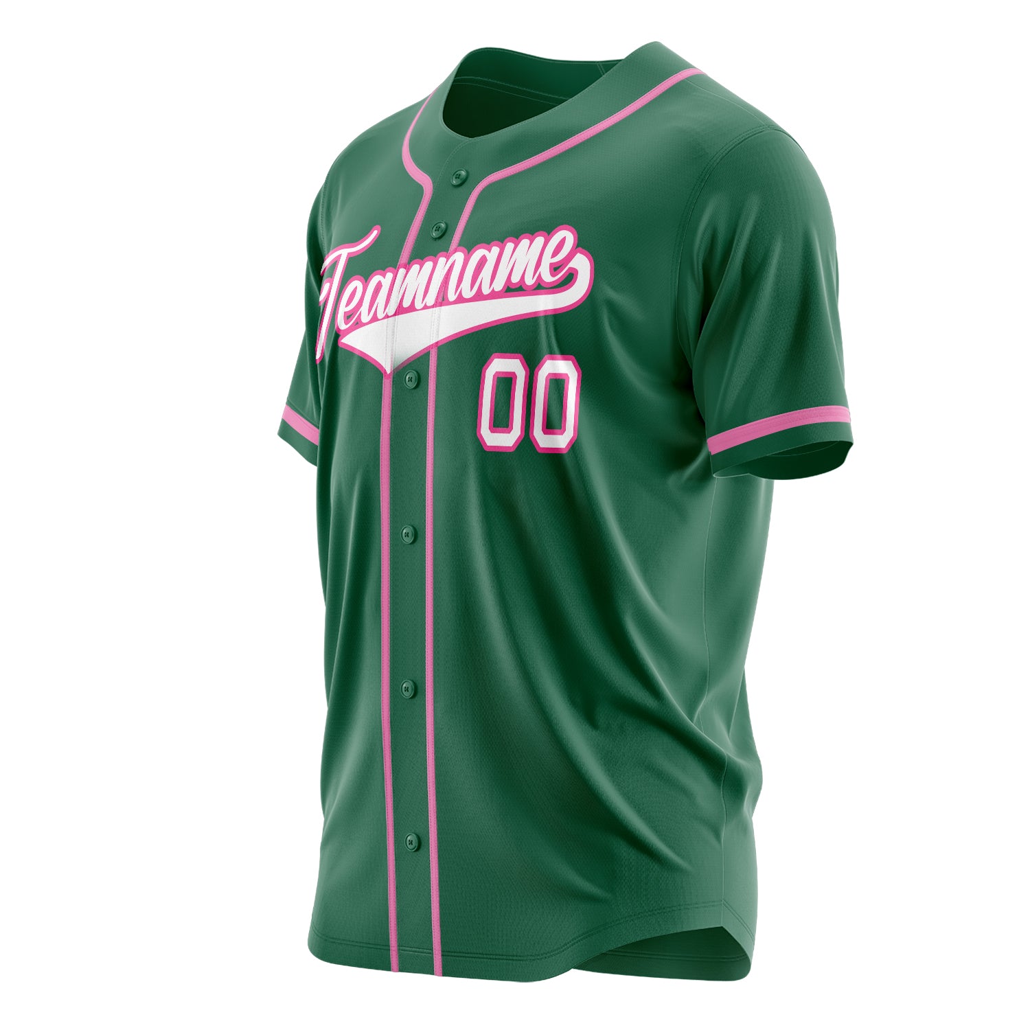 Custom Professional Kelly Green White Baseball Jersey
