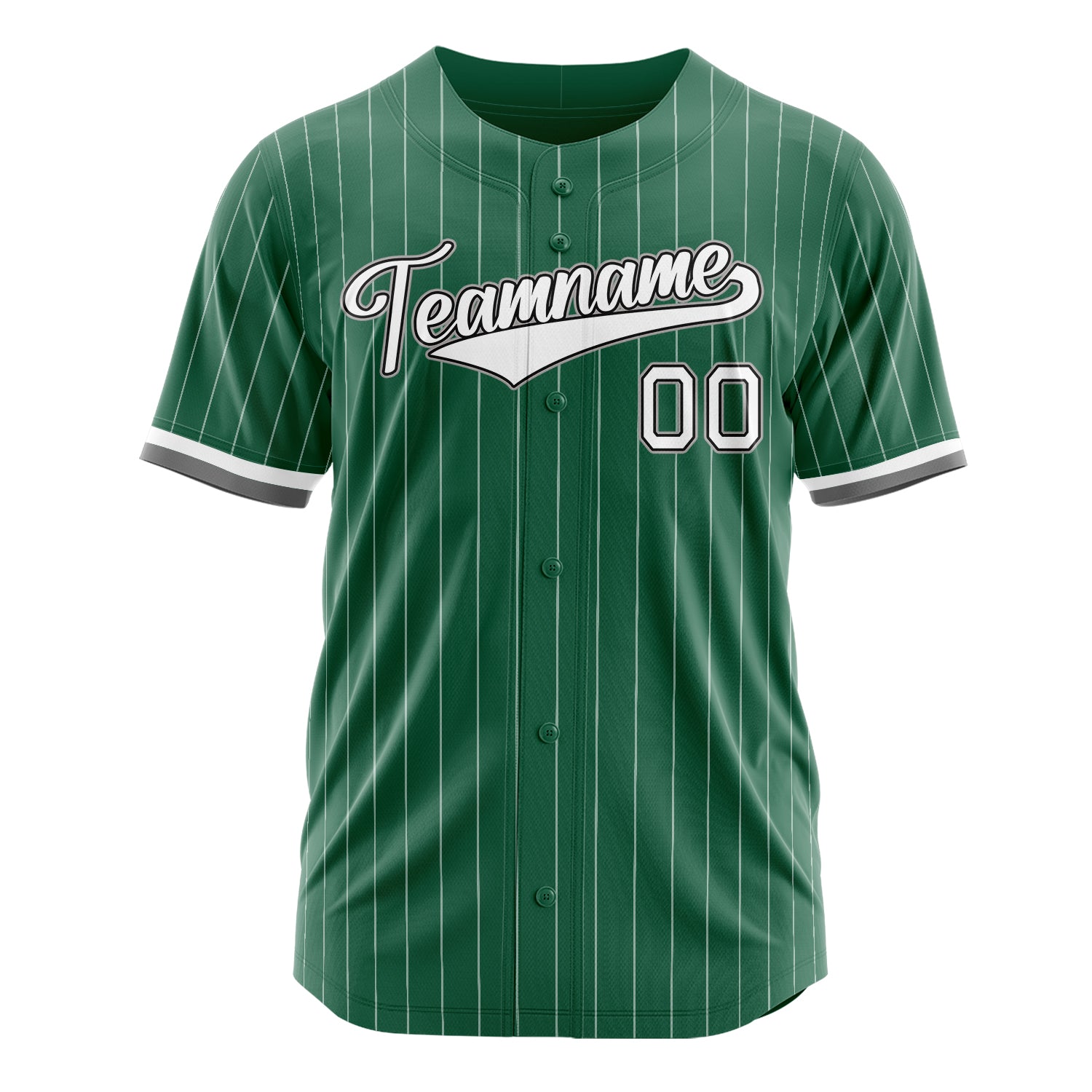 Custom Professional Kelly Green White Baseball Jersey